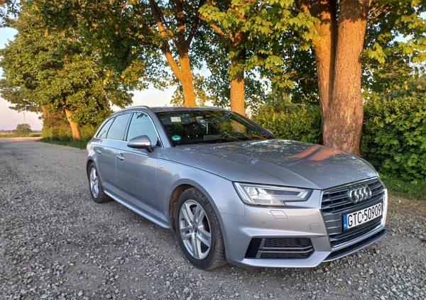 Audi A4 cena 85000 przebieg: 116300, rok produkcji 2017 z Tczew małe 742